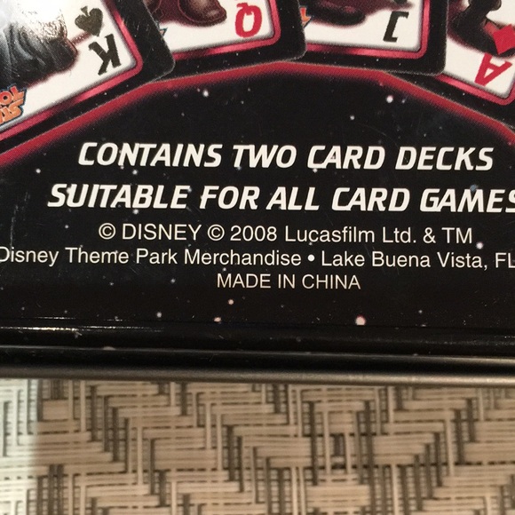 STAR WARS- two card decks suitable for all games. Featuring Disney characters - Picture 3 of 4